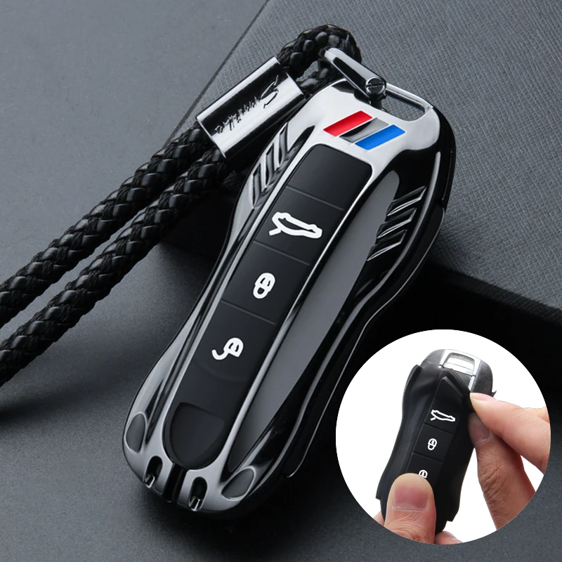 

Car Remote Key Cover Case Key Shell For Porsche Cayenne Panamera 971 911 Macan Boxster 718 Carman Carrera GT 918 Spyder Taycan