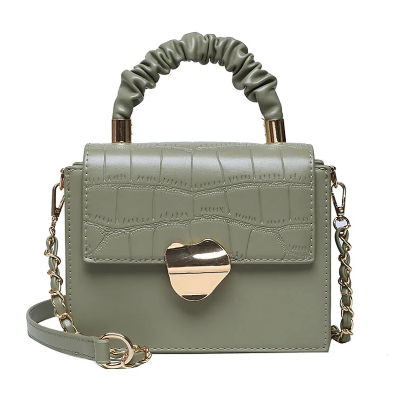 

Fashion Women's Handbags Stone Pattern PU Leather Crossbody Bags For Women 2020 Solid Color Shoulder Bags Female Travel Totes