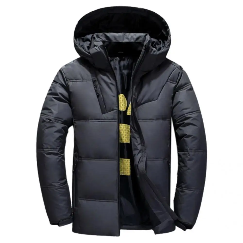 Fabulous Down Coat Detachable Hat Printed Inseam All Match Winter Jacket  Winter Down Coat    Men Down Coat