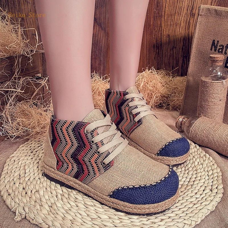 

Slip-on Loafers White Canvas Shoes Women's Shoes Canvas Shoes European and American British Fashion Student Ethnic Style
