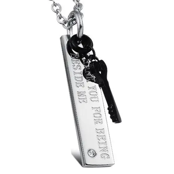 Мода 2020 &quotСпасибо за то что рядом со мной&quot Влюбленные подвески в форме сердца