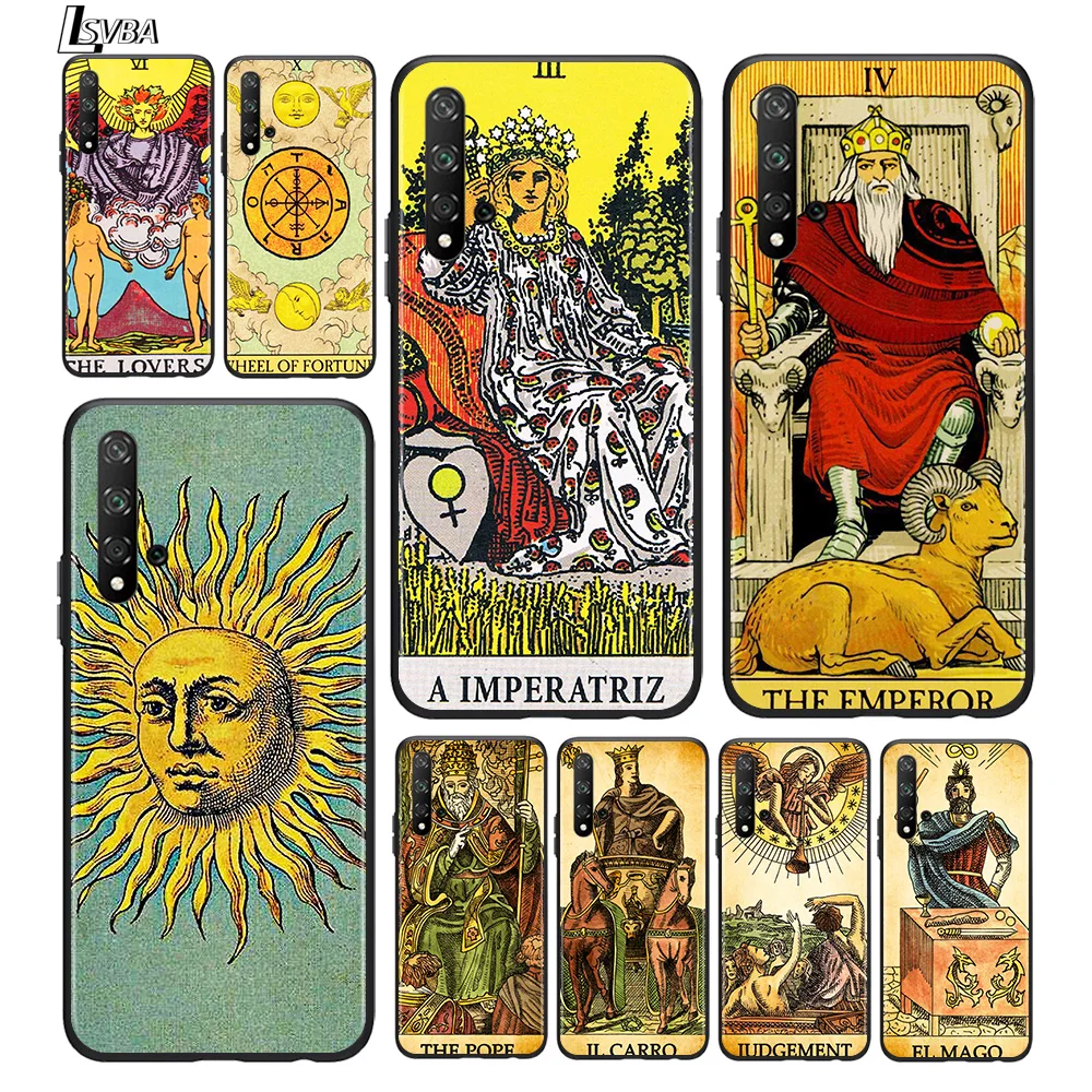

Luck Prediction Tarot For Huawei Honor 10 20 30 10i 20i 30i 10X V20 V30 20S 30S 30i X10 Pro Plus Lite Black Silicone Phone Case