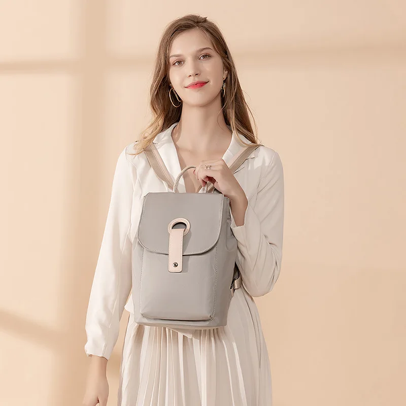 Противоугонный рюкзак женский модный большой вместительный нейлоновый