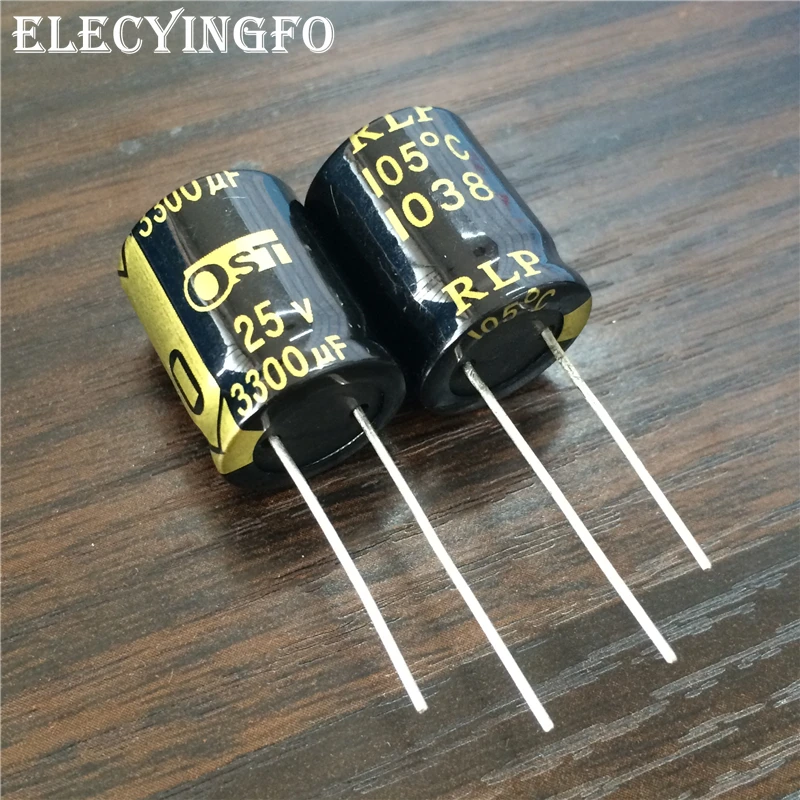 Алюминиевый электролитический конденсатор 3300 мкФ 25V3300UF OST RLP Series 16x20 мм Low ESR 25V3300uF 50