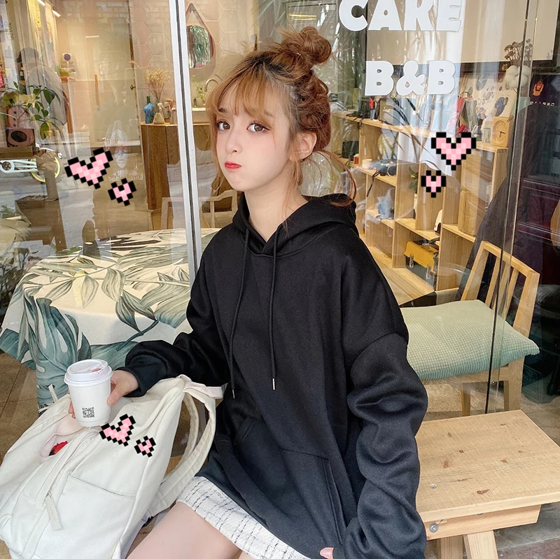 

Women Designer Hoodies Black White Blue Pullover Hoodies Winter