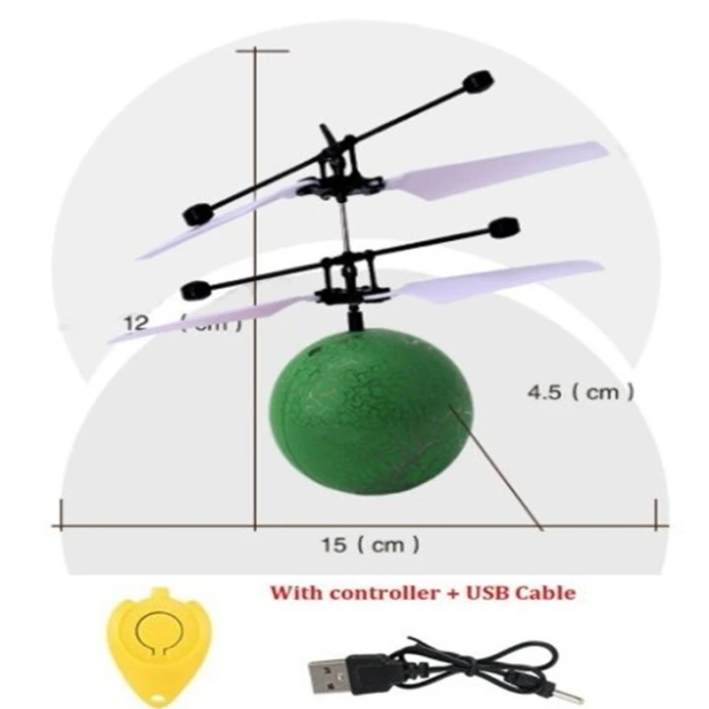 Мини Дрон на радиоуправлении волшебный Блестящий светящийся светодиодный
