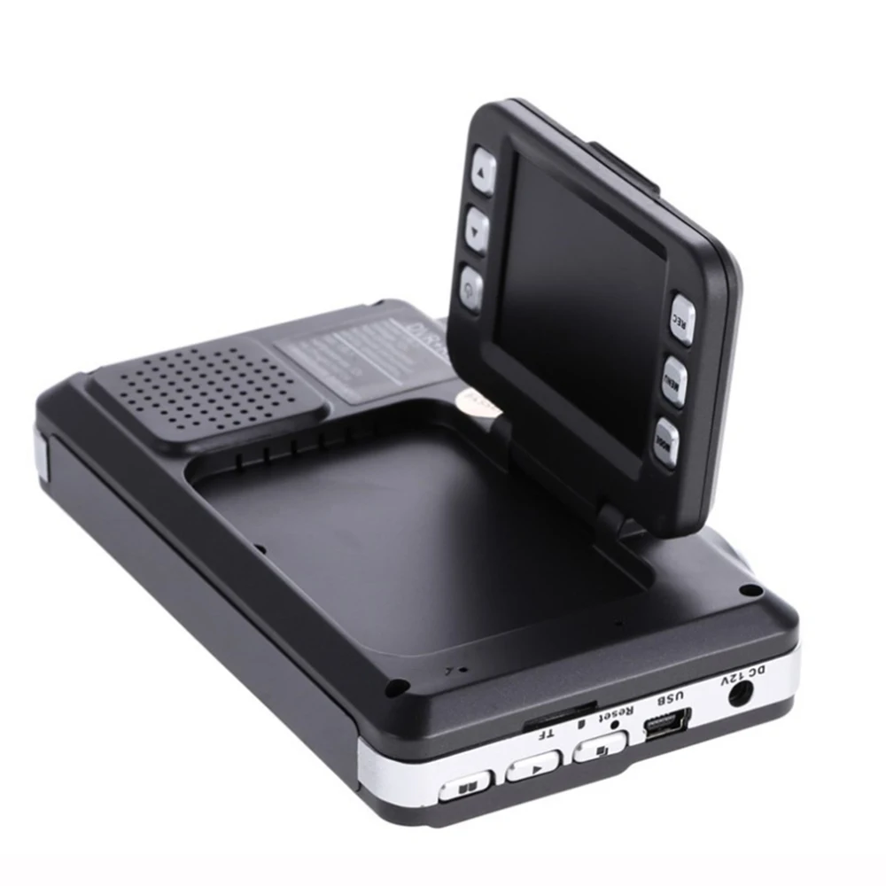 Автомобильный радар детектор Flip Type 3 в 1 GPS трекер 2 0 дюйма DVR камера с тахографом