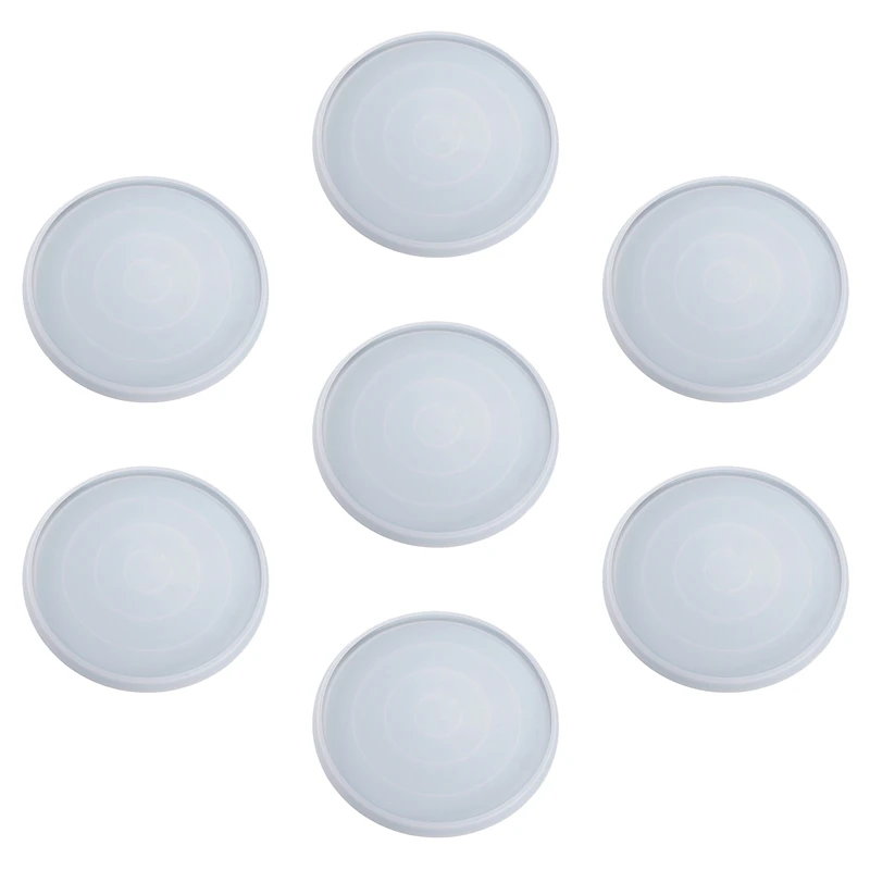 

Набор круглых зеркальных тарелок для подставки, 7 шт.