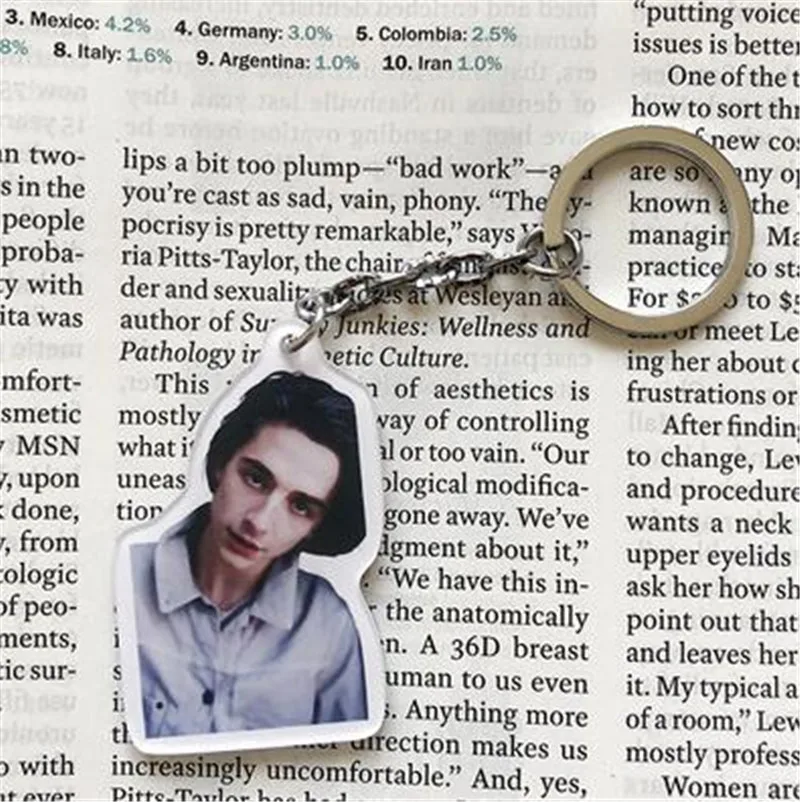 4 Андрэ аиман позвоните мне по вашему имени фильм Andre CMBYN timothee подвеска брелок кулон продуманный подарок Горячая N - Цвет: 4
