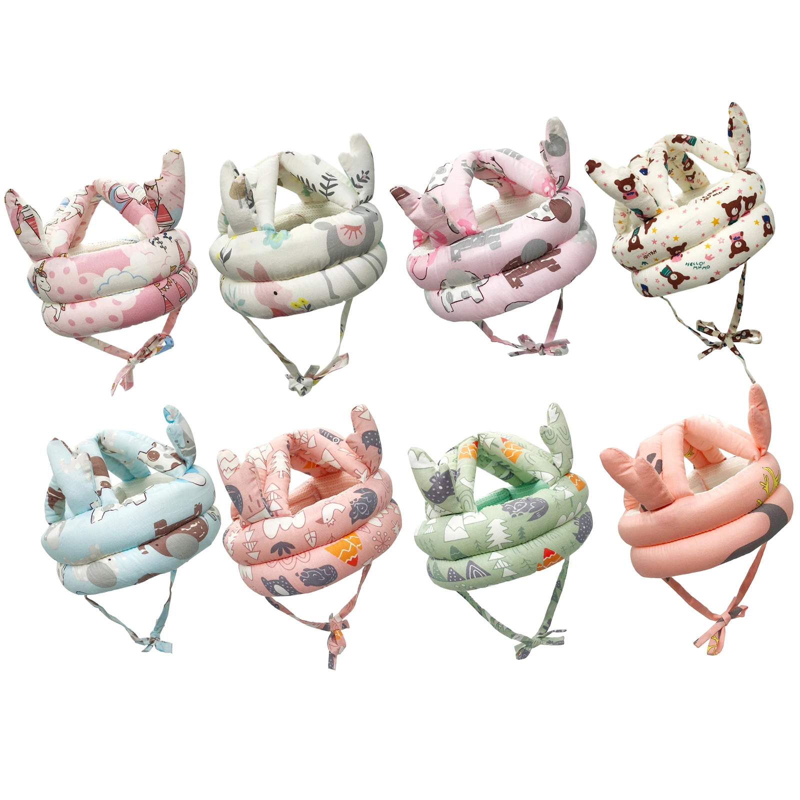 

Детская шапка Pudcoco с защитой от падений, детский головной убор, дышащая защита головы от столкновений, мягкая шапка для ползания и ходьбы