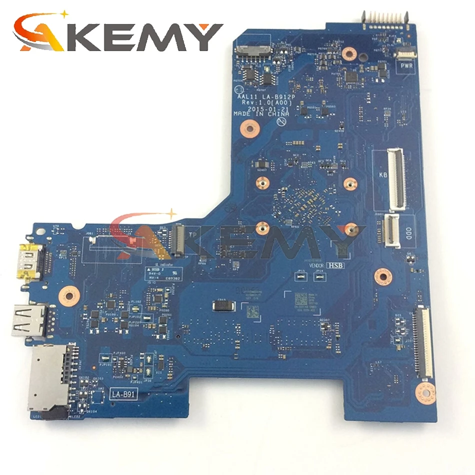 Akemy материнская плата для ноутбука Dell inspiron 5451 5551 AAL11 LA-B912P Pentium N3540 Процессор CN-00V51V