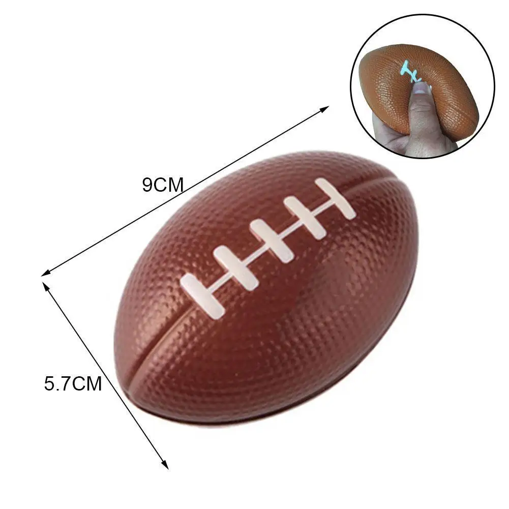 

Mini Soft Fidget Toys Pu Foam American Football Soccer Birthday Rugby Decompression Adults Toy Football Squeeze Ball Kids C U4Y3