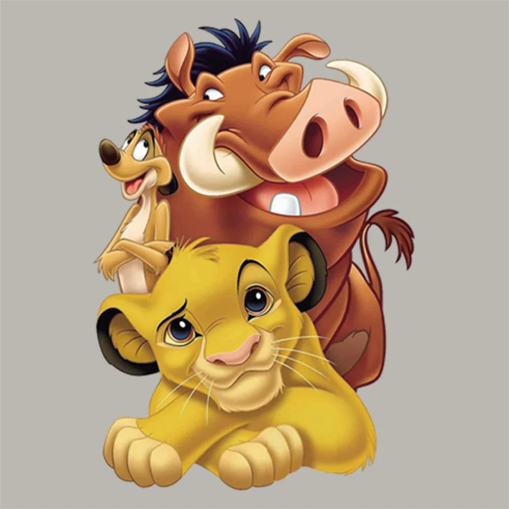 Термоклейкие нашивки с рисунком Король Лев для одежды | Дом и сад