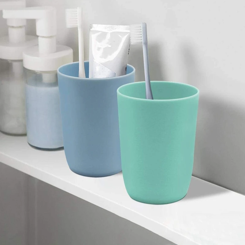 Plastic Multi-Purpose Cup Reusable Drink Unbreakable Dishwasher Safe Toothbrush Set Of 4 Colors | Дом и сад