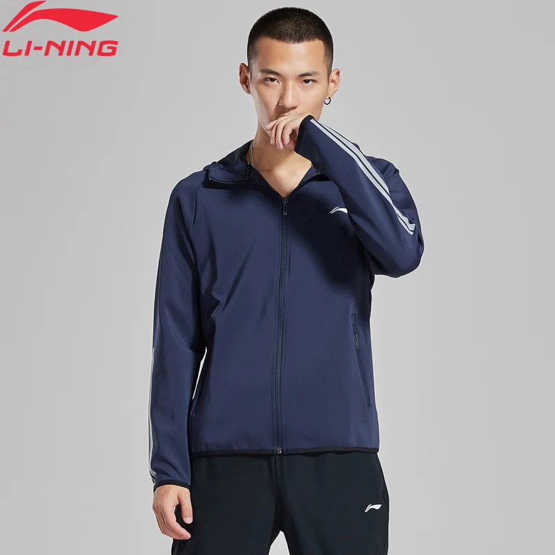 Li Ning мужской тренировочный свитер 91% полиэстер 9% спандекс обычная посадка