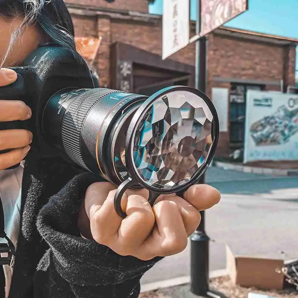 Ручной фильтр калейдоскопа для камеры стеклянный SLR призма Сменные аксессуары