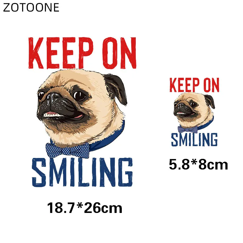 

ZOTOONE Aniaml Patches for Clothing T-shirt Iron on Letter Dog Stickers for Kids Girls Heat Transfers DIY Patch Vinyl Applique E