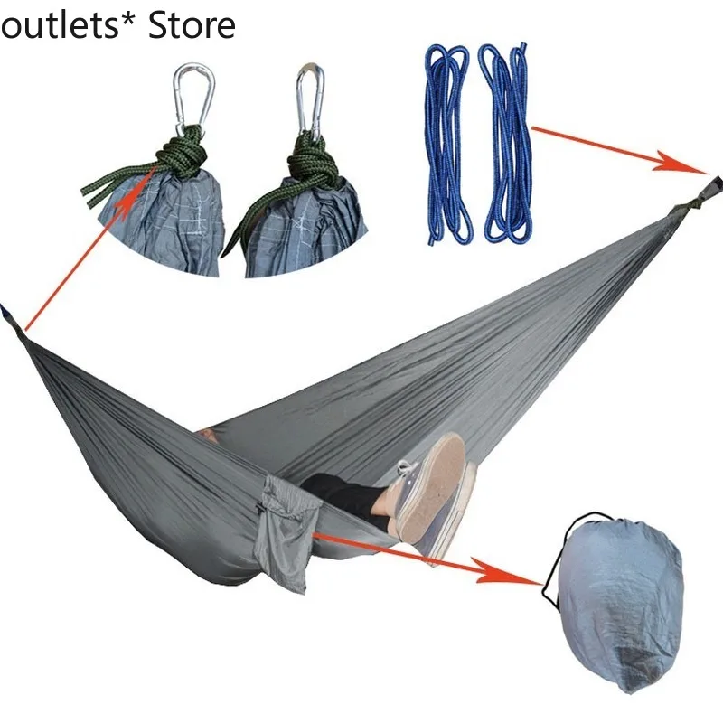 

Swing Camping Outdoor Hammock Portable Double Hammock Idyllic Indoor Swing Custom Hammock