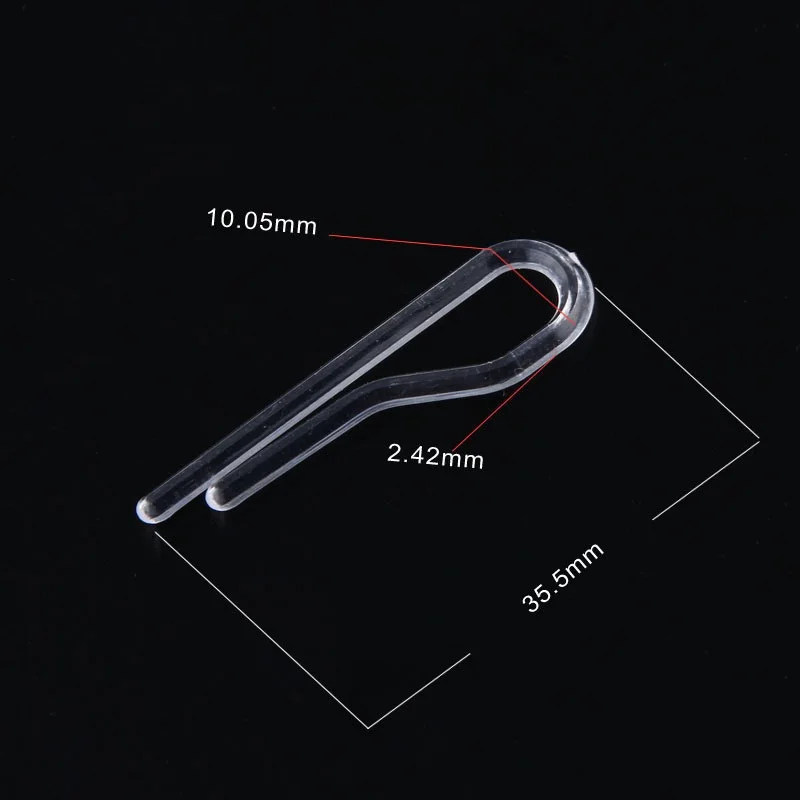 10000 unids/lote de clips de pl&aacute;stico blanco, clip transparente para ropa interior, abrazadera para embalaje de f&aacute;brica al por mayor-4