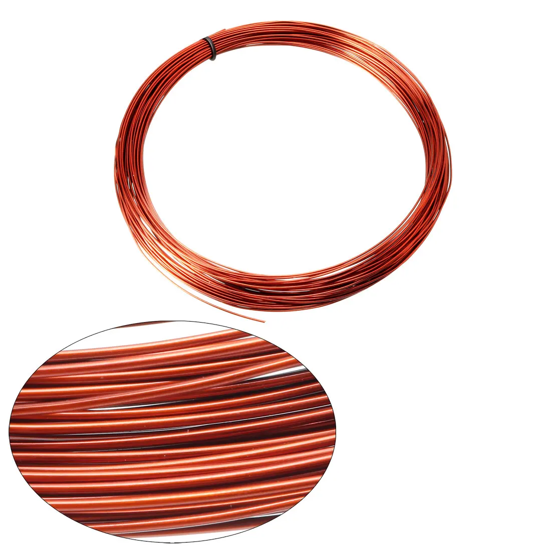 

uxcell Magnet Wire Enameled Copper Wire Winding Coil Widely Used for Transformers Inductors 0.022in x 66Ft.