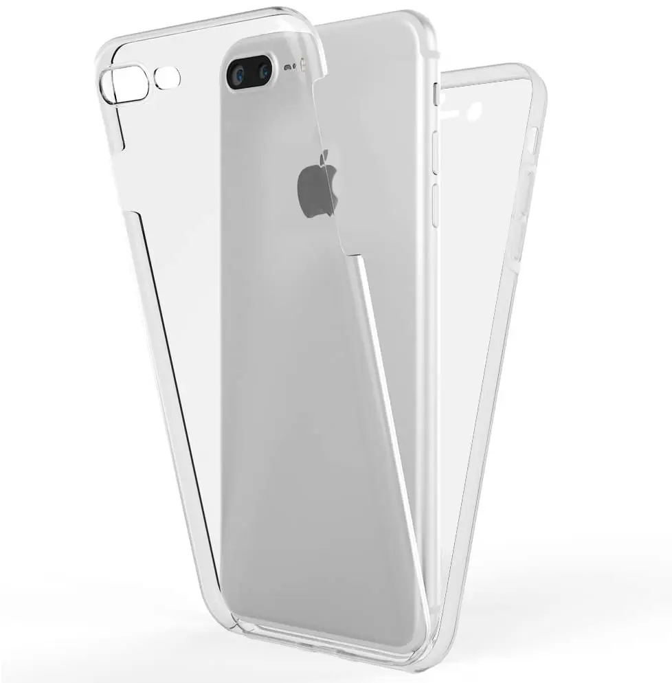 

360 Full Case For iPhone X XS XR 5 5S SE 2020 11 12 mini Pro Max 6 6S 7 8 Plus 2 in 1 Shockproof Transparent Protective Covers