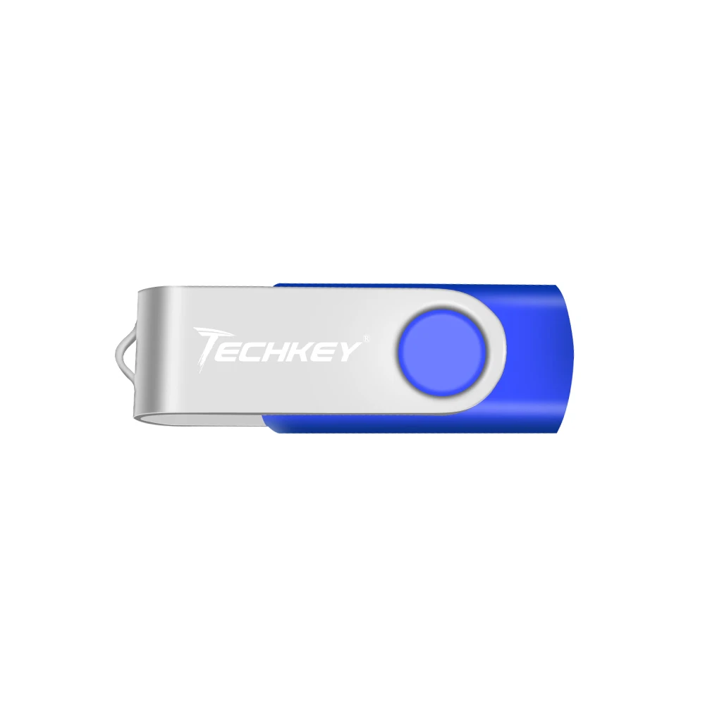 bule Techkey новейший usb флеш-накопитель 4 ГБ 8 ГБ флешка 16 ГБ 32 ГБ флешка для хранения usb флешка для телефона Memory stick - Color: bule