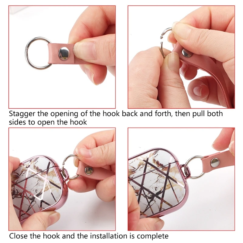 

Lanyard Earphone Protector Case for AirPods Pro Soft Wireless Charging Box Headset TPU Protective Cover Gifts