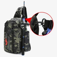 fishing bag folding shoulder waist bag large capacity outdoor fishing tackle backpack tackle storage travel carry bags pesca