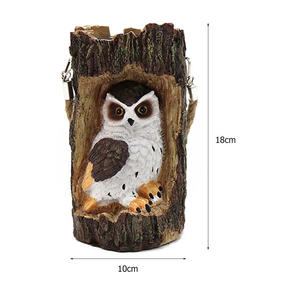

Outdoor Lighting LED Solar Lights Resin Owl Outdoor Lawn Stakes Lamps Home Garden Decorations Interesting Night Decorative Lamp