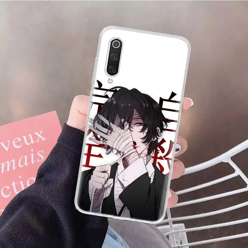 anime bungou stray dogs dazai osamu soft phone case for xiaomi redmi note 10 10s 9 9s 8 7 8t 11s 11t 11 pro 9a 9t 9c 8a 7a shell free global shipping