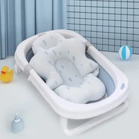 newborn bath tub seat mat shower portable bed baby shower air cushion bed non slip bath tub net mat floating pad safety seat