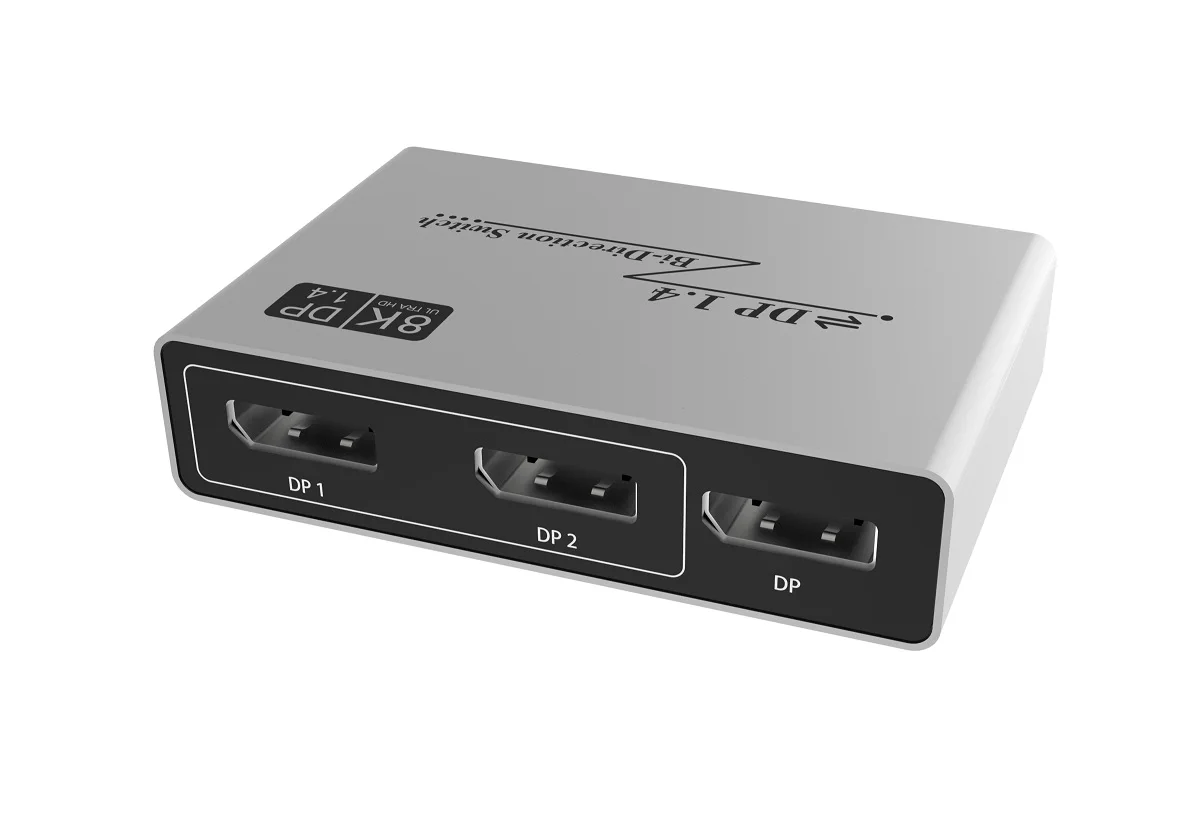 DisplayPort 8K DP1.4 двухнаправленный переключатель @ 60 Гц 4K 120 сплиттер-преобразователь