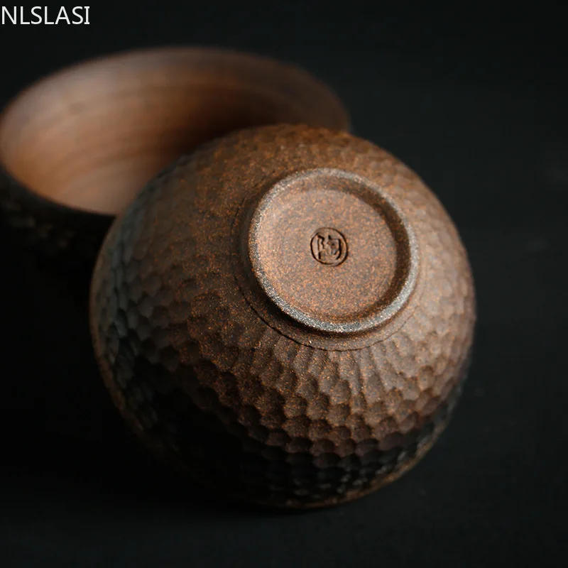 Винтажная керамическая чайная чашка ручной работы в японском стиле ретро