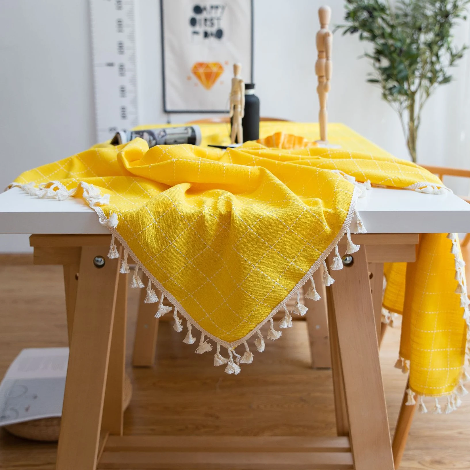 Скатерть для обеденного стола в скандинавском стиле прямоугольная ткань из