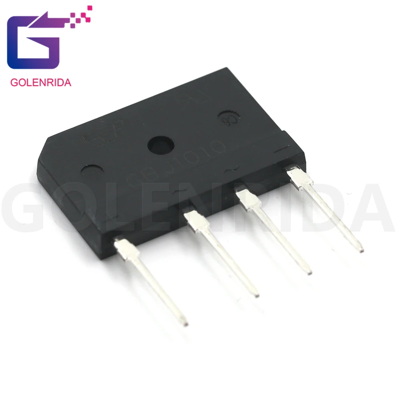 Диодный мостовой выпрямитель KBJ1010 10A/1000V GBJ1010 5 шт. | Электронные компоненты и