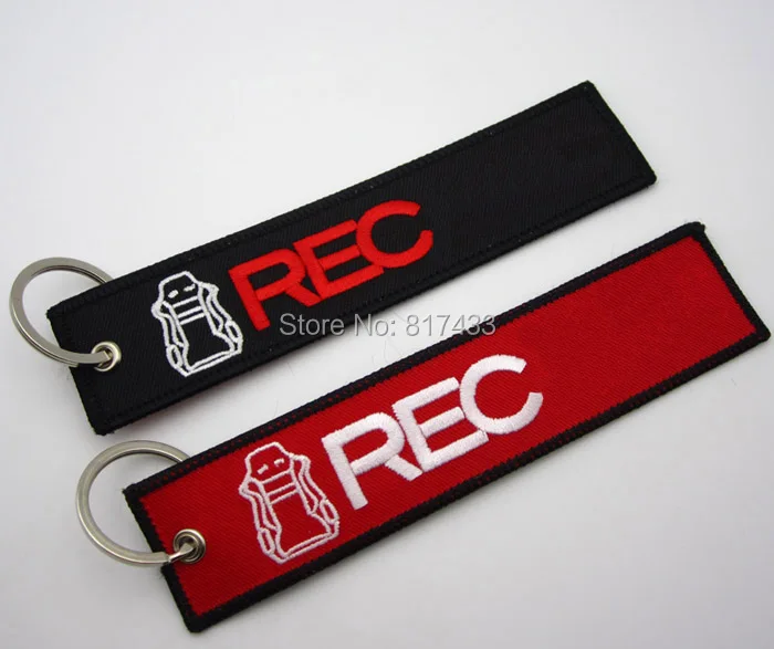 1 шт. JDM Гоночный Автомобиль Ткань Вышивка брелок для ключей сумка багажа этикетка