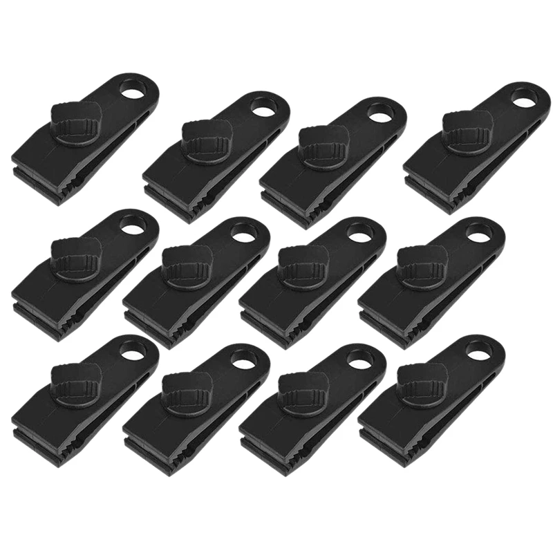 12 шт. сверхмощные многофункциональные зажимы для брезента с винтом большого