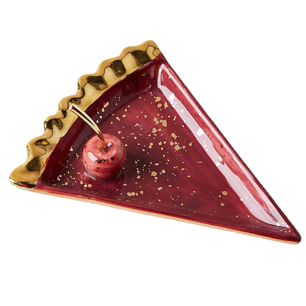Ceramic Watermelon Apples Shape Earrings Necklace Jewelry Storage Dish Plate | Украшения и аксессуары