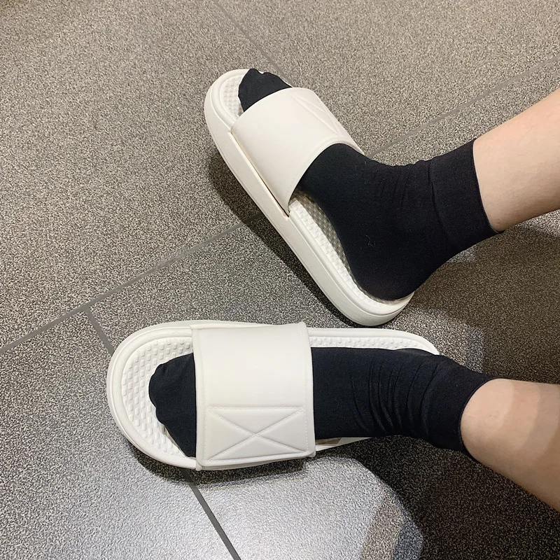 

New Summer Sandals House Slippers For Women Platforms Casual Sneaker Massage Luxury Vulcanize Shoes Soft Solid Color Couple Sets