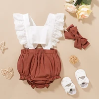 2020 baby summer clothing swimwear newborn toddler baby kids girl 2pcs clothes backless sunsuit outfit headband new