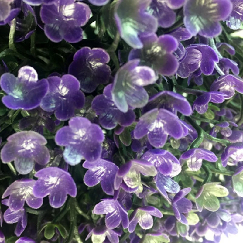 Purple Plant Crafts Simulation Decoration Flower Ball Eucalyptus Milan Grass Set Props | Дом и сад