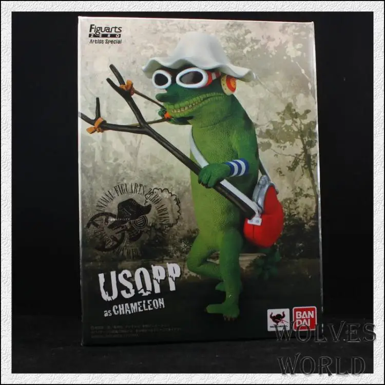 

Alen Action Figure chameleon Usopp One Piece hand to do Animation PVC 20cm gift collection Cartoon Collectible Model Anime