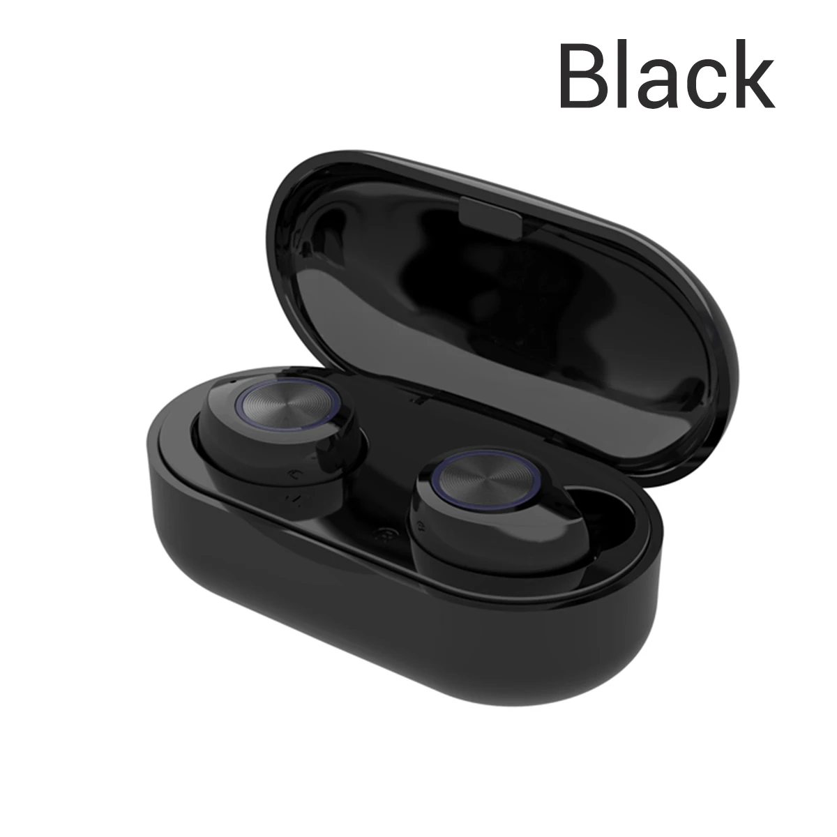 black TWS Bluetooth 5,0 наушники для смартфона стерео объемная Беспроводная Bluetooth гарнитура для iPhone Xiaomi samsung модная гарнитура - Цвет: black