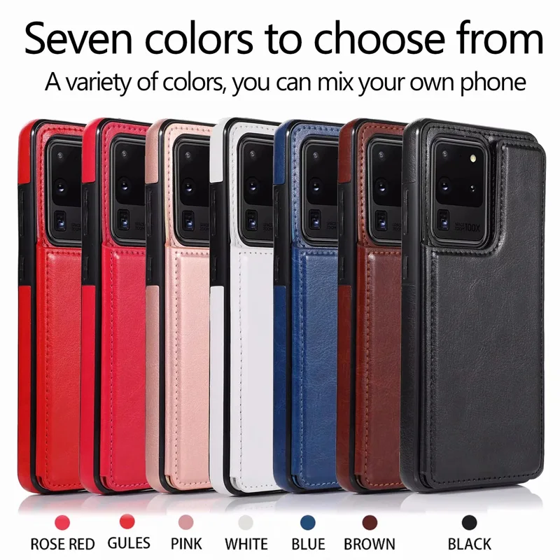 

Funda Case for Huawei P40 Pro Case Nova 7i 6se P30 Pro Mate 20 Pro PU Leather Shell Card Slot Stand Mobile Phone Case Cover Capa