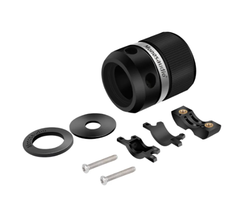 

Monosaudio E100R/F100R Pure Copper Rhodium Plated Schuko EU Power Plug European Male connector+IEC Female Connector Plug