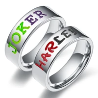 megin d stainless steel titanium suici squa de joker harley couple matching rings for women men friend gift fashion jewelry boho