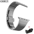 Ремешок из нержавеющей стали для Apple watch 4 ремешка 44 мм 40 мм iwatch 5 4 3 2 1 42 мм 38 мм ремешок для часов мужской браслет аксессуары для Apple watch