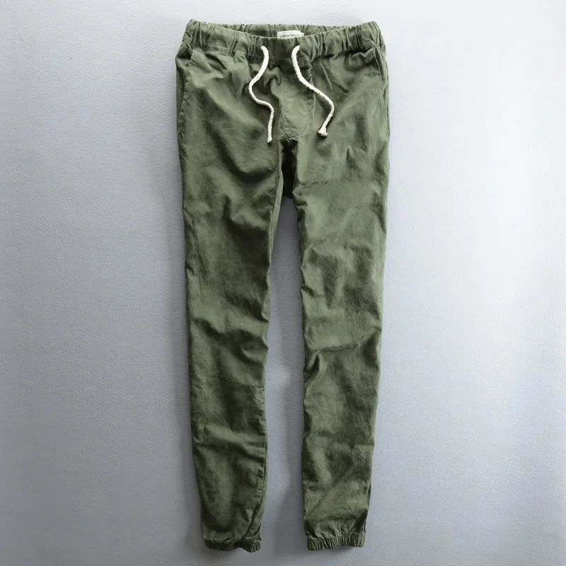 Повседневные мужские летние длинные камуфляжные хлопковые брюки карандаш
