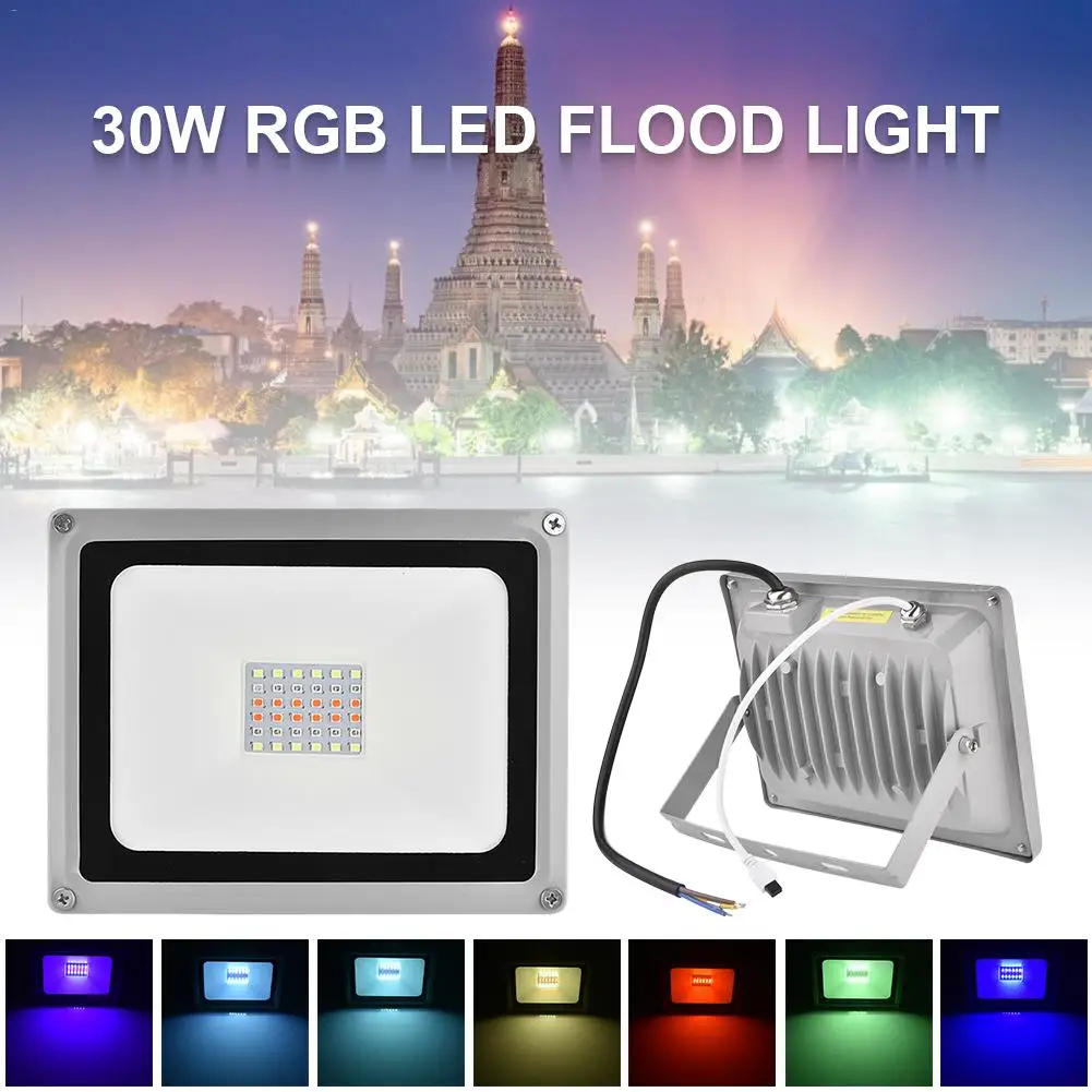 

4th Generation Flood Light With Remote Control 30W 50W 100W IP65 Suitable For Garden Exterior Wall Street Lamp Stage Lighting
