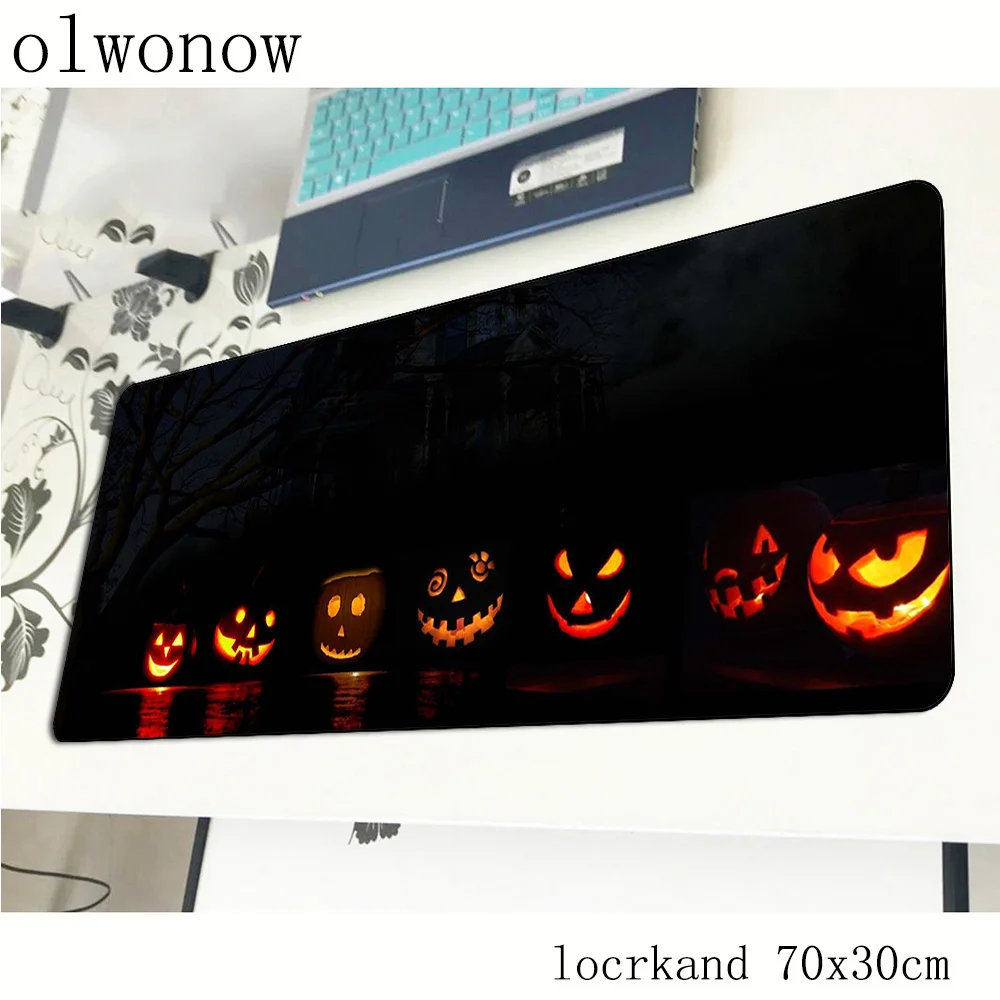 Хэллоуин Тыква коврики для мыши 70x30 см большой коврик для мыши notbook компьютерный коврик для мыши подарок игровой коврик для мыши геймер клавиатура Коврик для мыши